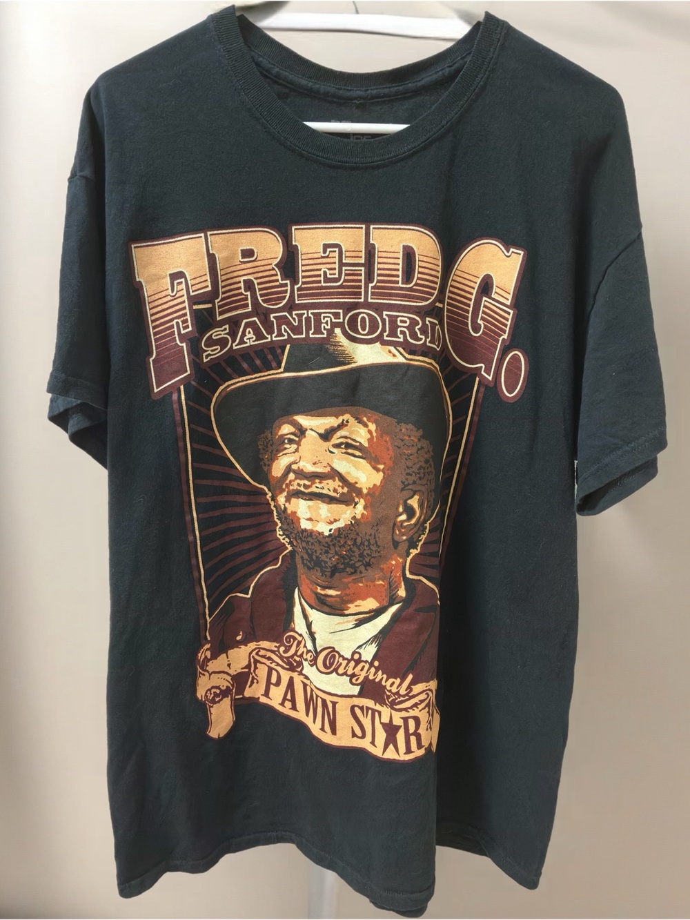 Fred G. Sanford Graphic Tee - Black with Gold Print The Original Pawn Star XL